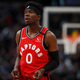 Toronto Raptors guard Terence Davis (0) in the first half of an NBA basketball game Sunday, March 1, 2020.